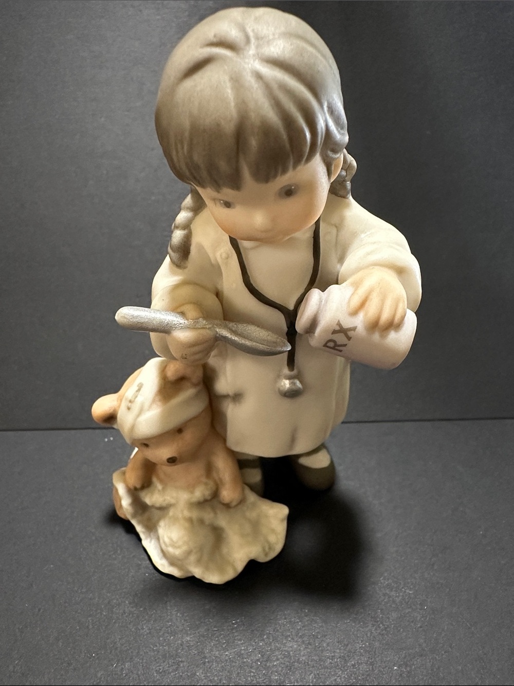 Vintage 1996 Enesco "Love Makes The Medicine Go Down" Bisque Porcelain Figurine